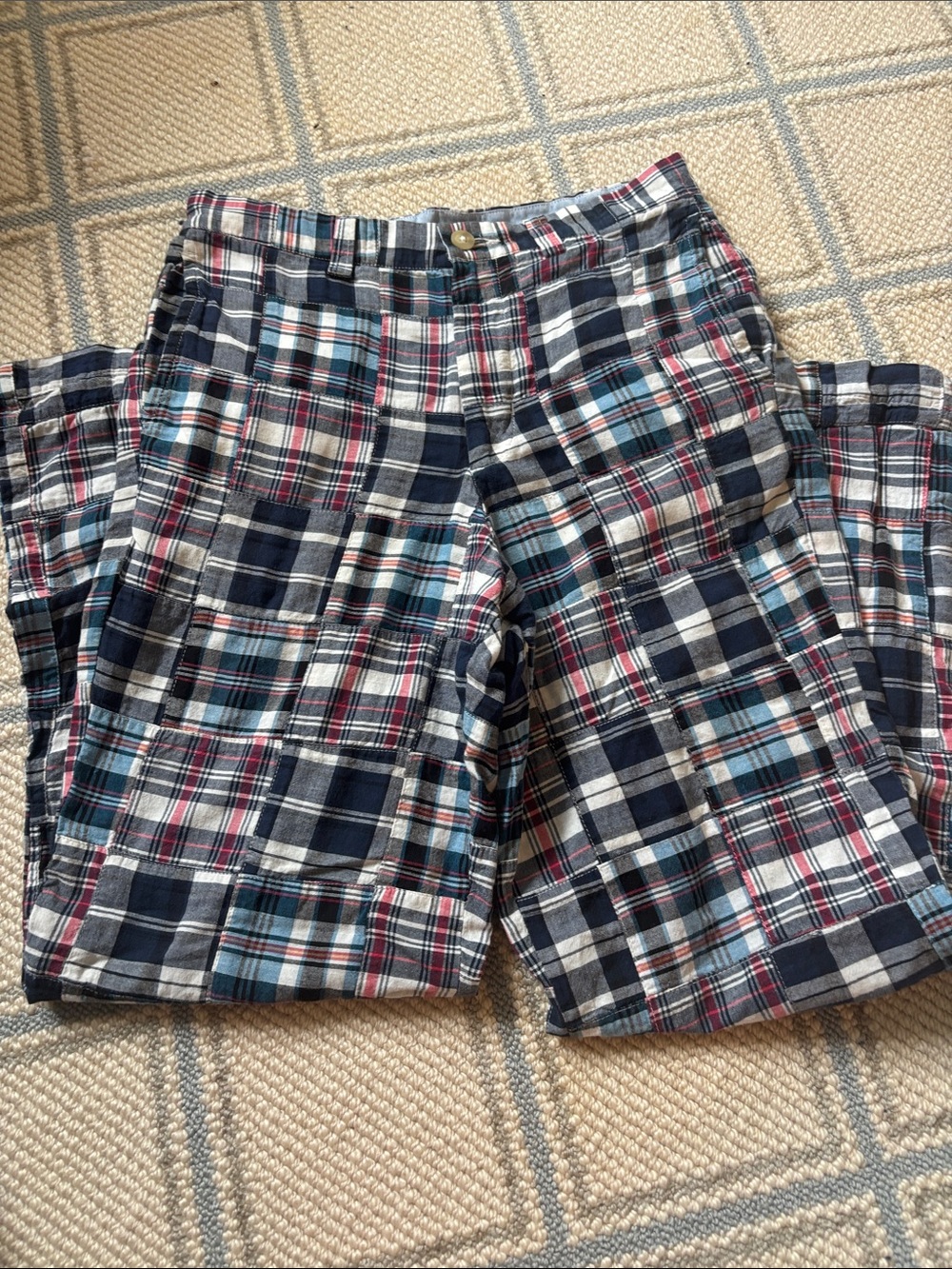 EUC Vineyard Vines Plaid Madras Pants Sz 14
